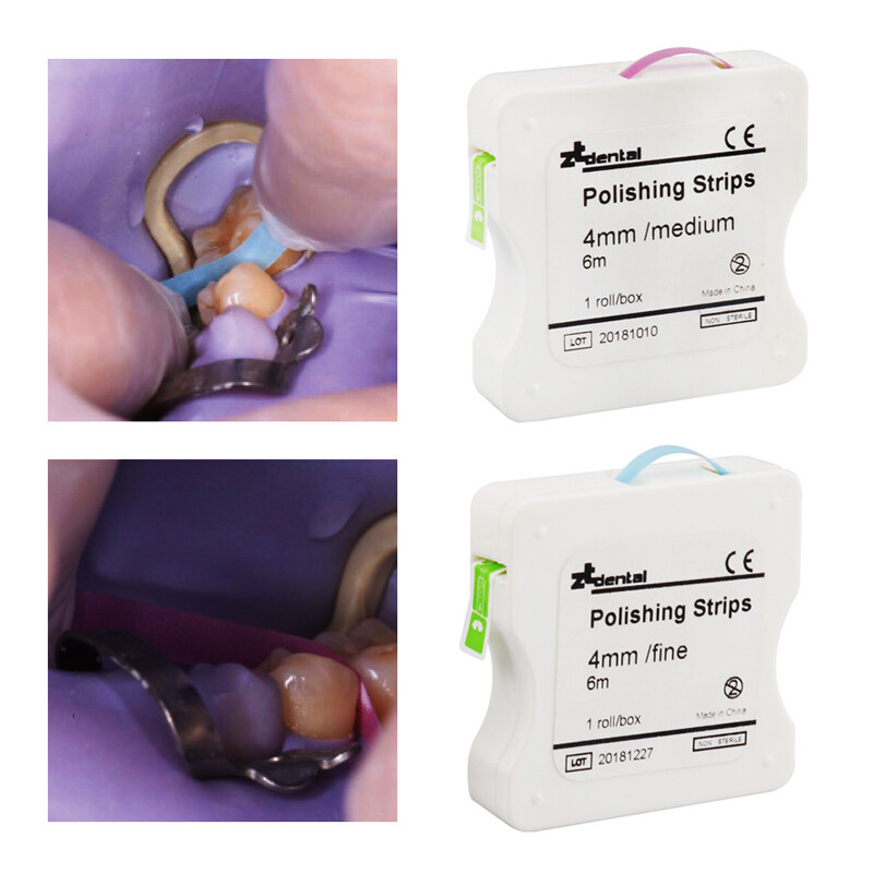 1 Roll Dental Polishing Strip Resin Tooth Interdental Grinding White Teeth 4mm eBay