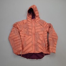 All In Motion Jacket Girls Small Orange Full Zip Outdoor Casual Youth Kids