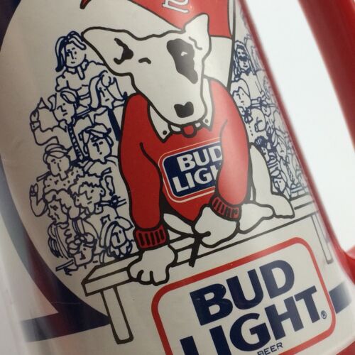 Vtg 1987 Spuds McKenzie Bud Light St Louis Cardinals Baseball Insulated Mug Cup
