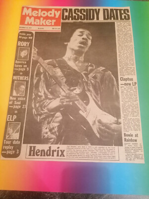 old top cover jimi hendrix on melody maker