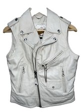 Sleeveless Schott Perfecto Lambs Leather Vest Size S