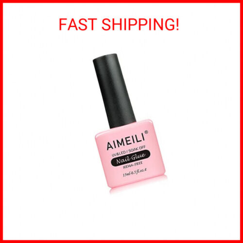 AIMEILI 2 in 1 Nail Glue and Base Gel 15ML for Acrylic Nails, Soak Off U V  LED | eBay