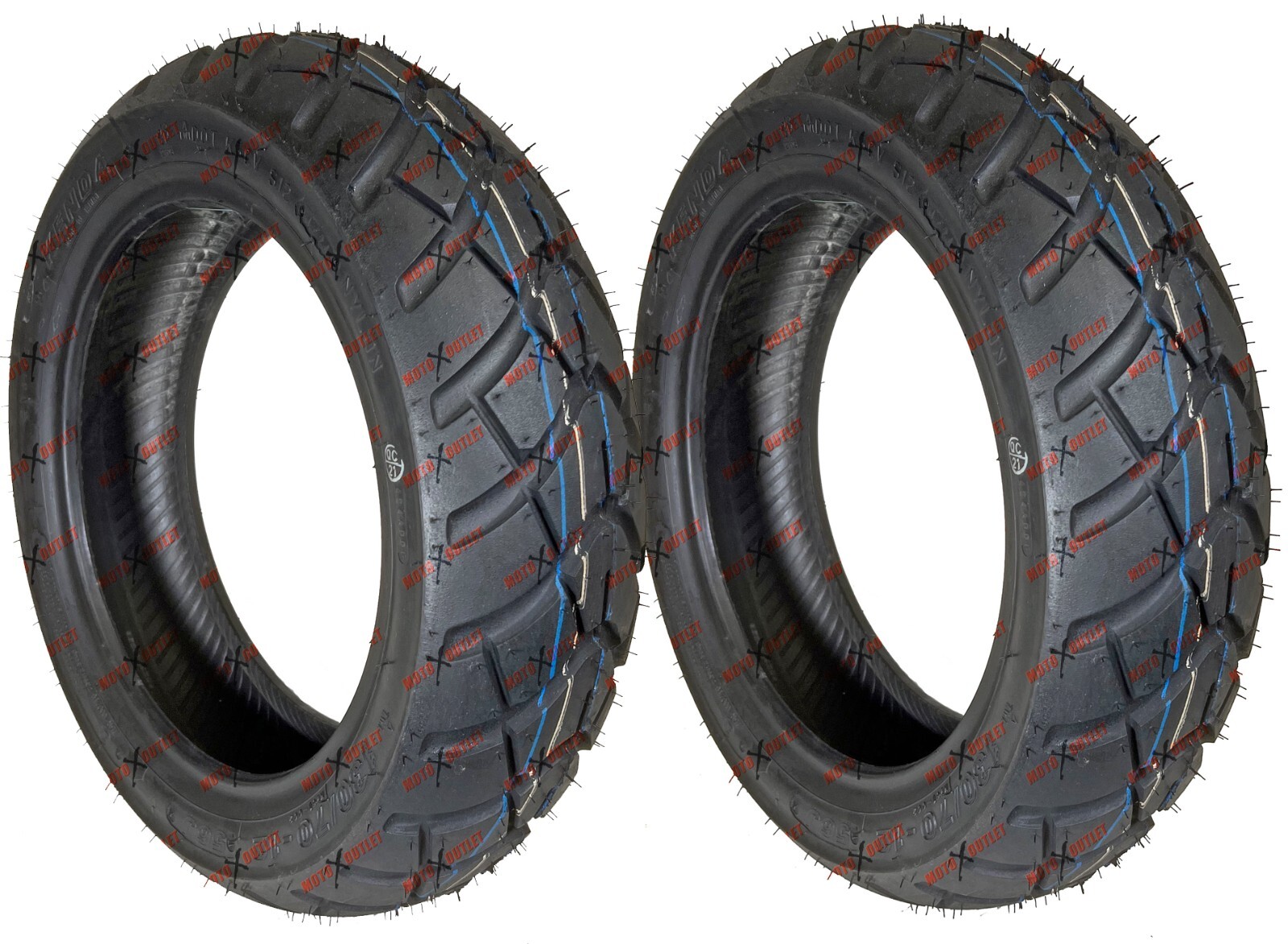 Vespa GTS 300 Scooter Tires 120/70-12 130/70-12 Front Rear Tire Set 08-22 GTS300