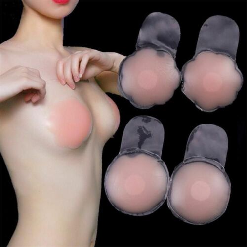 Cover sexy Silicone Strapless Breast Lift Up Invisible Bra Adhesive Stickon Bra - Bild 1 von 16
