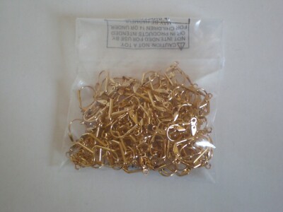 Gold plated Lever Back Earring Wires 100 Pieces (50 Pairs) FREE SHIPPING