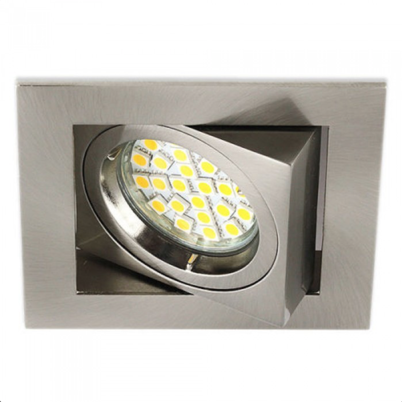 Ceiling Downlight Tilt Recessed Spotlight Fixture Square GU10 LED Lights