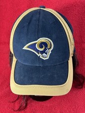 St Louis Rams Hat Cap Game Day Logo Los Angeles Vintage blue Gold Strapback