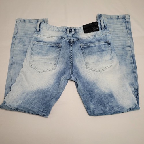 Smoke Rise Boys Jeans Acid Wash Distressed Jeans Size 14 Skinny Fit - Picture 13 of 15