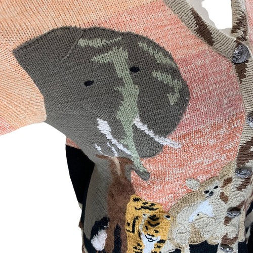 Maglione maglia vintage Animal Storybook taglia 3XL - Foto 6 di 24
