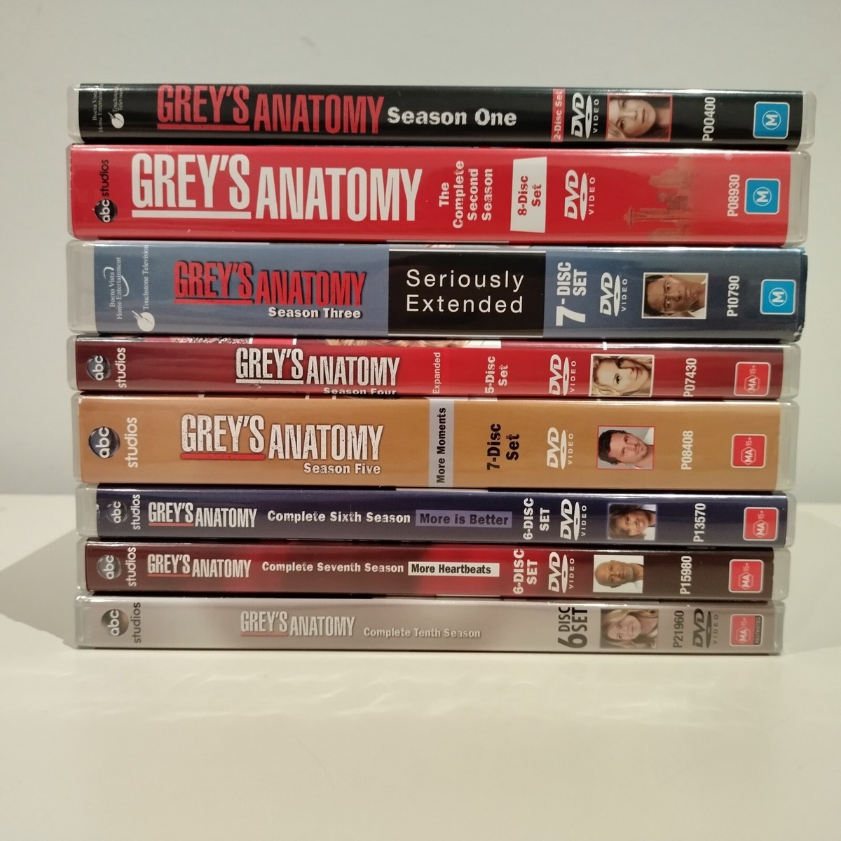 Grey's anatomy DVD Season 1 - 7 + 10 box set Region 4 TV