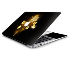 Skin Wrap for Macbook Air 11 Inch, Gold Rose glowing