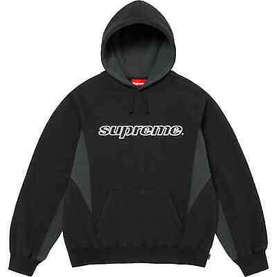 Supreme Division Hooded Sweatshirt Black Natural Brown Supreme Division Hooded Sweatshirt Black Natural Brown