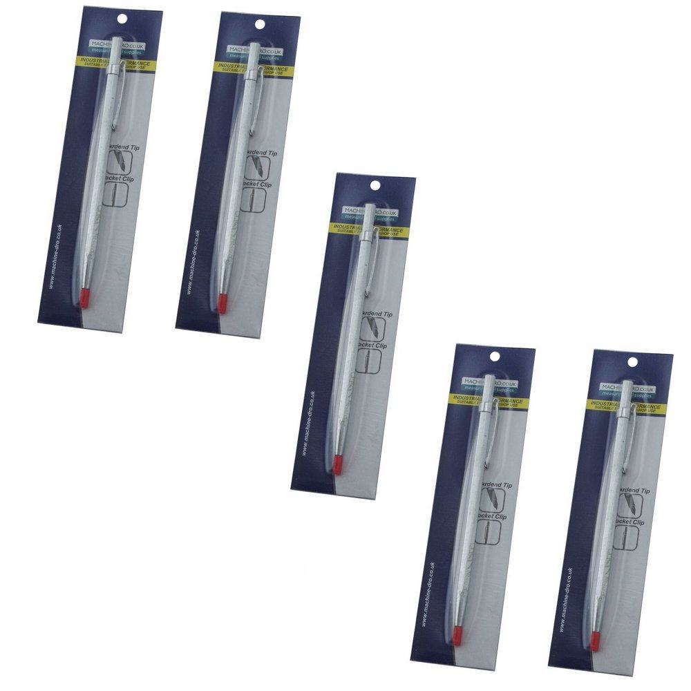 Carbide Tip Scriber 5 Pack Hardened Steel Pocket Engineers Hard Scribe Workshop