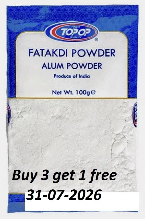 TOP-OP *BUY 3 GET 1 FREE* 1 X 100G PACK ALUM POWDER