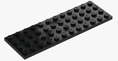 1 New LEGO Black 4x12 Plates 3029 flat rectangle panel plate city star wars long - 第 1/1 張圖片