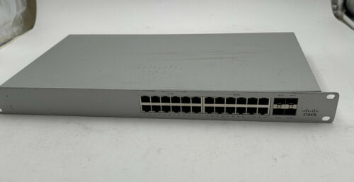 CISCO MERAKI MS120-24P-HW 24-PORT GIGABIT CLOUD MANAGED POE SWITCH UNCLAIMED - Imagen 2 de 4