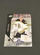 2011-12 UD BLACK DIAMOND TUUKKA RASK AUTO BUYBACK SSP #’d 10/15!