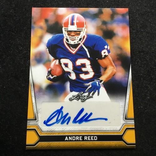 2021 Leaf Multisport Blaster Auto Gold #BA-AR1 Andre Reed HOF Buffalo Bills - 第 1/2 張圖片