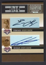 Esteban Loaiza-Jose Guillen 05 Donruss Signature Ink Credible Dual Autograph #26