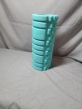 Unbranded Textured Massage Foam Roller l 13" x 5.5" l Teal