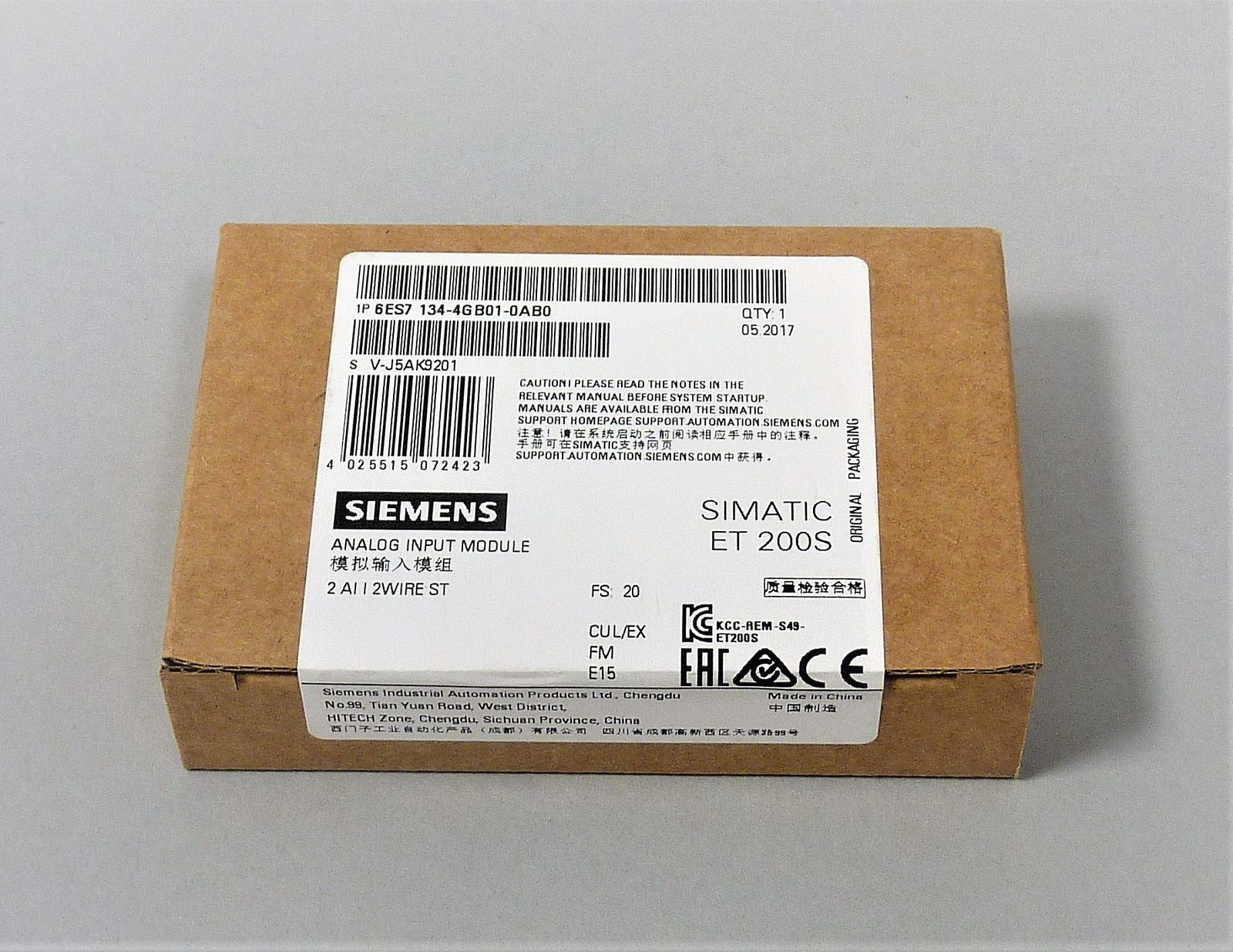 New Siemens 6ES7134-4GB01-0AB0 [24 Months Warranty]