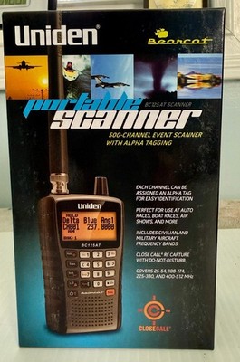 Uniden Bearcat BC125AT Handheld Scanner, 500-Alpha-Tagged Channels BRAND NEW