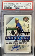 2024 Prospect Edition Jacob Misiorowski #156 Pros Ticket Signature Auto PSA 10