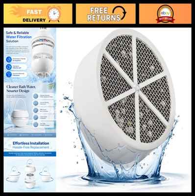 Replacement Bath Ball Filter Cartridge - Removes Chlorine, PFAS & Odors - Eco-Fr