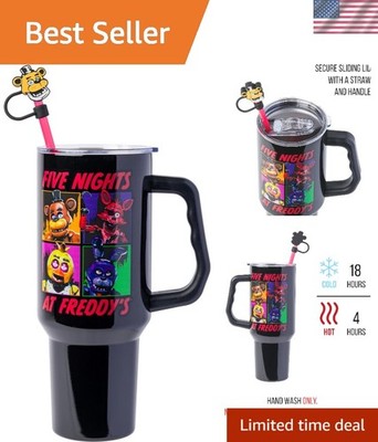 Five Nights at Freddy's Character Grid Tumbler   Insulated & Travel-Friendly
