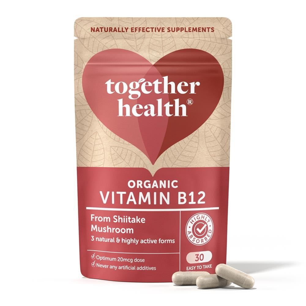 Together Health Together Organic Mushroom Vitamin B12 30 Capsules - 2 Pack - Image 3