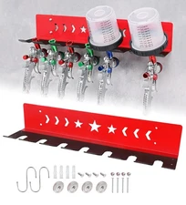 Paint Spray Gun Rack for Magnetic or Wall Mount, Holds 7 Gravity Feed Guns or...
