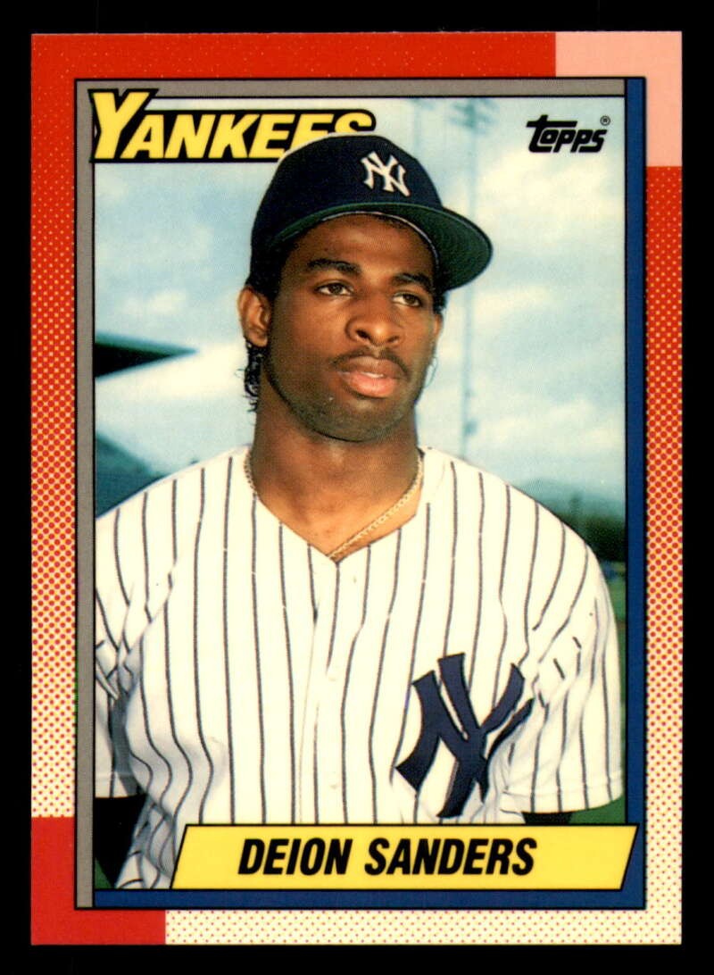 1990 Topps Tiffany #61 Deion Sanders - New York Yankees