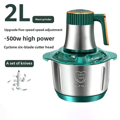 304 Stainless Steel Multifunctional Electric Food Processor 2L 3L 5L Meat Grinde