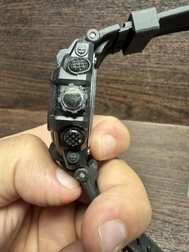 Reloj deportivo SANDA para hombre analógico digital negro amarillo correa de goma resistente al agua Foto 4 de 4