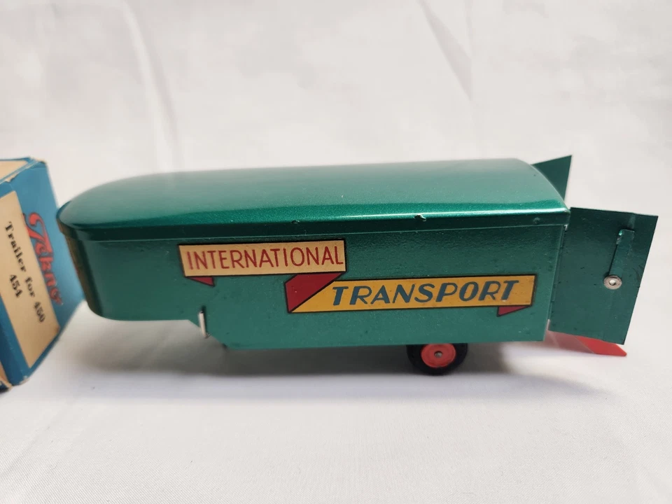 RARE MINT Tekno No 454 1940s INTERNATIONAL TRANSPORT Trailer - Made In Denmark - Image 4 of 4