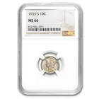 1935-S Mercury Dime MS-66 NGC
