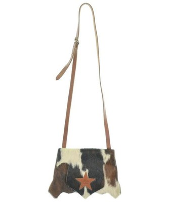 IL BISONTE shoulder bag ladies - brown x ivory [used] [old clothes]