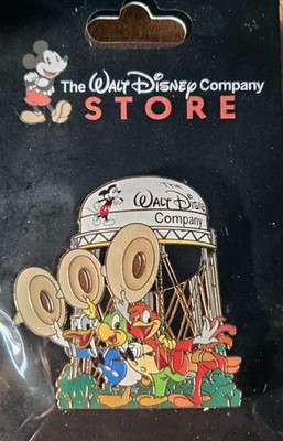 Disney The Three Caballe in Front of the Walt Disney Company Water Tower pin NEW