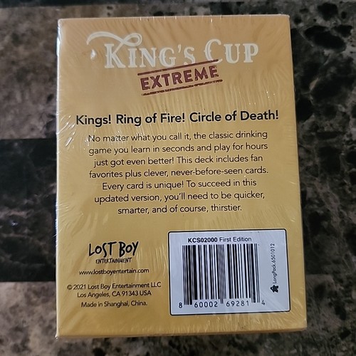 *BRAND NEW* King's Cup Extreme Drinking Game First Edition 120 Waterproof Cards - Picture 2 of 4
