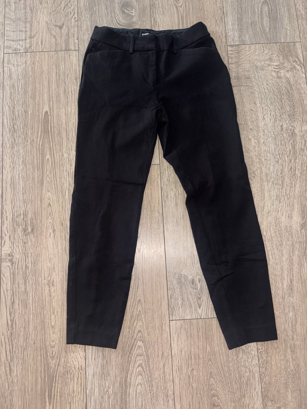 Express Black Skinny Ankle Pants Womens 00 Career Office Stretch Minimalist