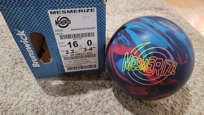 Brunswick Mesmerize Bowling Ball 1st Quality | 16 Pounds | 3-4'' Pin | 2.2oz TW 