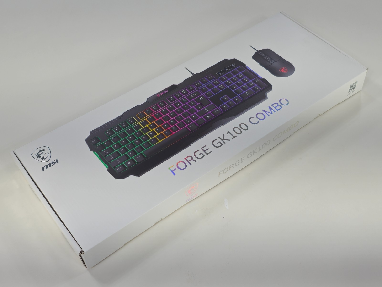 MSI Forge GK100 Wired Keyboard and Mouse Combo with RGB ligh