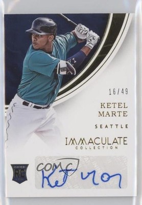 2016 Panini Immaculate Rookie 16/49 Ketel Marte #RA-KE Auto RC 2yr