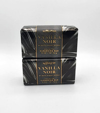 Bath  Body Works Vanilla Noir Men's Collection Cleansing Bar Soap New Set of 2