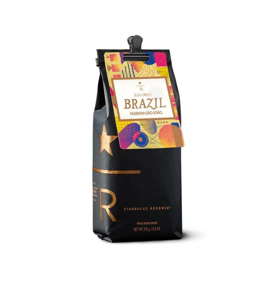 スターバックス リザーブ ブラジル ファゼンダ サンジョアン 250g 2袋 Starbucks Whole Bean Reserve Coffee Sun-Dried Brazil Fazenda Sao