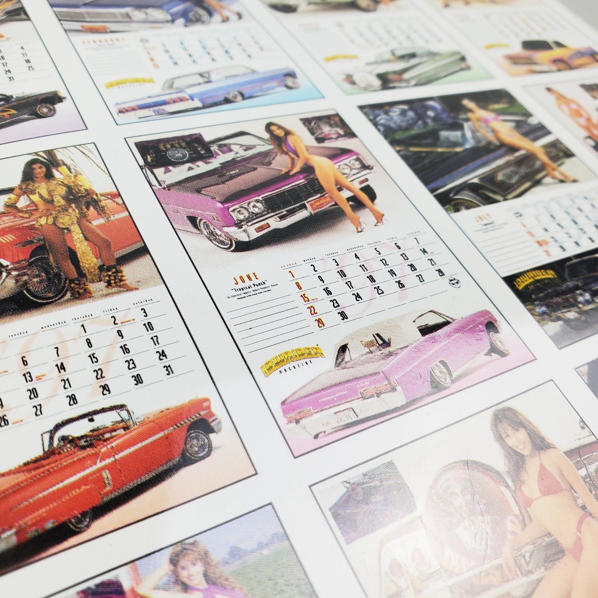 Lowrider Magazine Calendar 1997 Car Models Vintage 90s Sealed | eBay