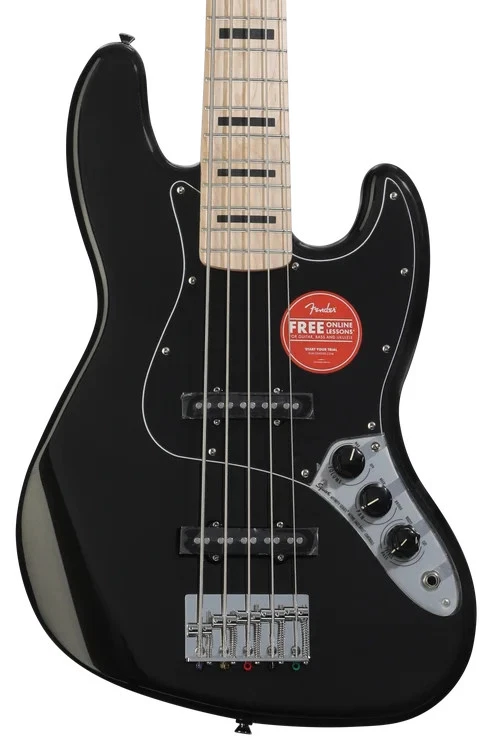 Squier Affinity Series Active Jazz Bass V - Black | eBay