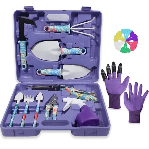 30 PCS Heavy Duty Stainless Steel Garden Tool Set w/Floral Print, Trowel, Rake, deal from eBay