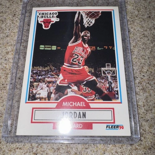 1990-91 Fleer - Michael Jordan #26 No Black Line Above Biographical Information