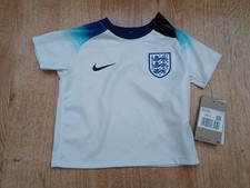 Nike England 2022/23 Home Shirt Children Baby Age 9-12 Months Football